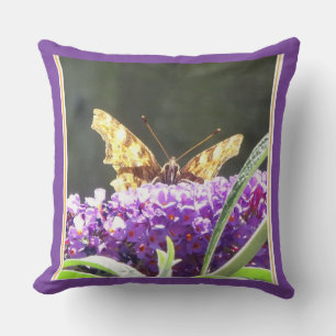 Niedliches Comma Butterfly Throw Kissen