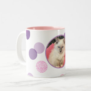 NIEDLICHES CONFETTI SPOT FOTO Modernes Kindertierf Zweifarbige Tasse