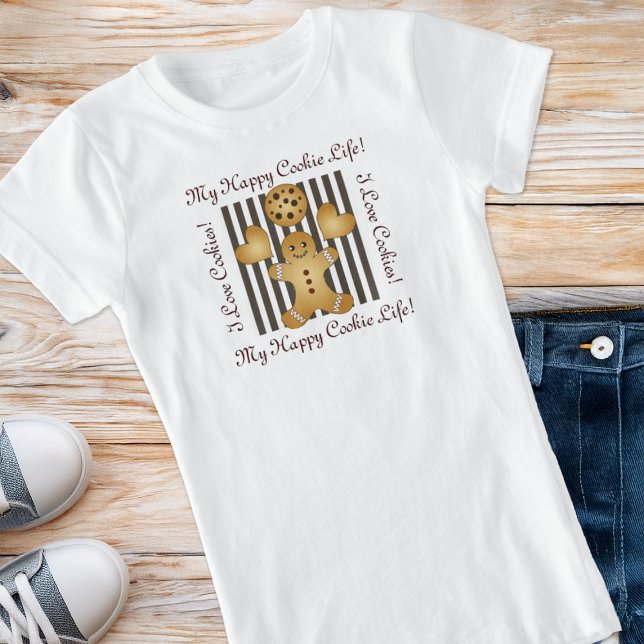 Niedliches Cookie Gingerbrot Mann Kinder T-Shirt (Von Creator hochgeladen)