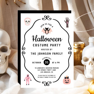 Niedliches Coquette Halloween Party Einladung