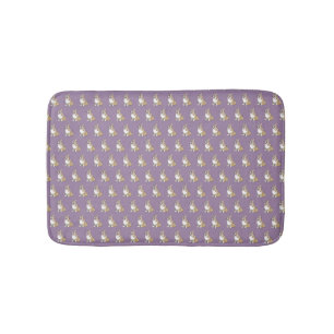 Niedliches Corgi Dog-Muster auf Violet-Hintergrund Badematte