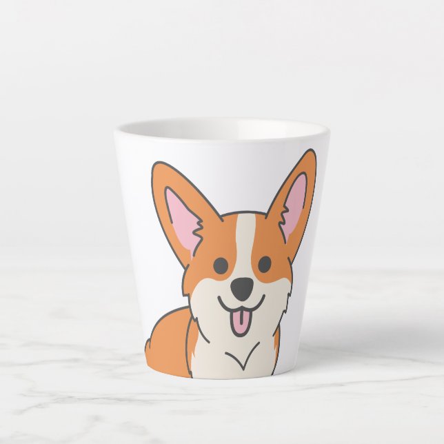 Niedliches Corgi Milchtasse (Vorderseite)