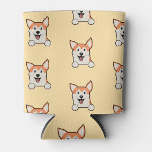 Niedliches Corgi Muster - Dog Lover Drink Cooler D Dosenkühler