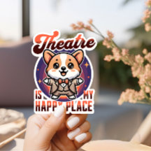 Niedliches Corgi Theater ist mein glücklicher Ort