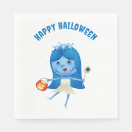 Niedliches Corpse Bride Halloween-Party Serviette