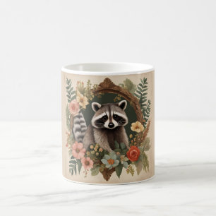 Niedliches Cottage-Raccoon Kaffeetasse