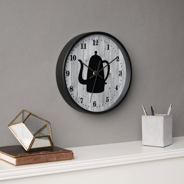 niedliches Country-Café Wort "Kunst" Uhr (Büro)