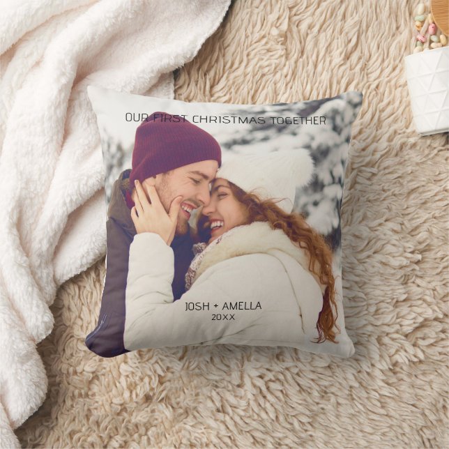 Niedliches Couple Custom Foto Kissen (Decke)