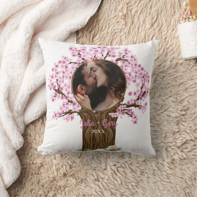 Niedliches Couple Custom Foto Kissen (Decke)