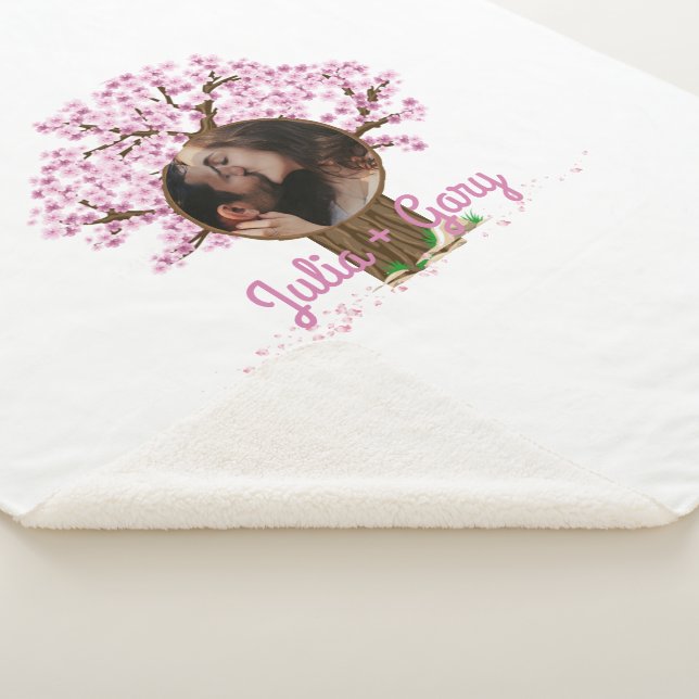 Niedliches Couple Custom Foto Sherpadecke (3/4)