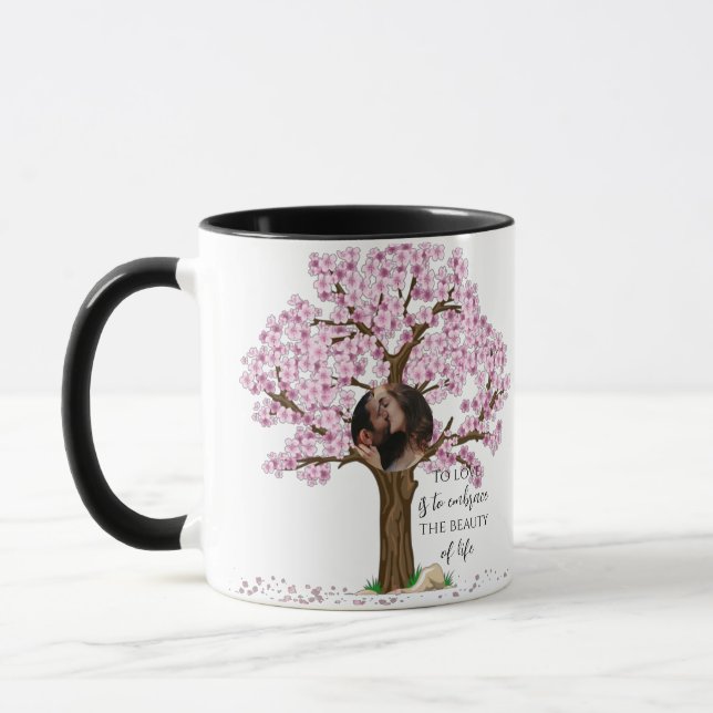 Niedliches Couple Custom Foto Tasse (Links)