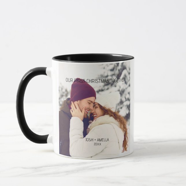 Niedliches Couple Custom Foto Tasse (Links)