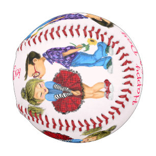 Niedliches Couple Funny Valentine's Day-Geschenk B Baseball
