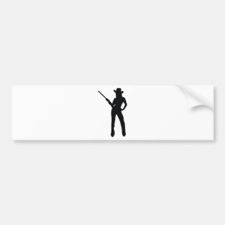 niedliches Cowgirl Autoaufkleber
