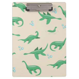 Niedliches Cryptid Loch Ness Monster-Notebook Klemmbrett