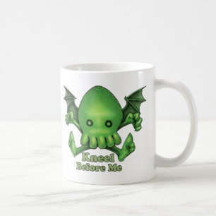 Niedliches Cthulhu Chibi Knien vor mir Kaffeetasse