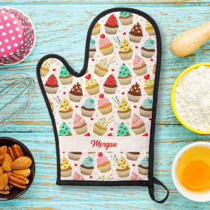Niedliches Cupcake-Muster, Baker-Geschenk mit benu Ofenhandschuh
