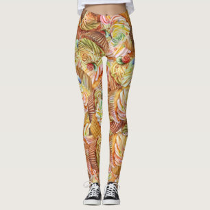 Niedliches Cupcake-Muster, Cupcake-Hintergrundmust Leggings