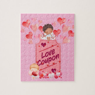 Niedliches Cupid Liebe Coupon Puzzle