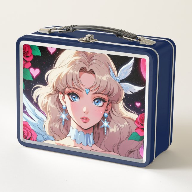 Niedliches Cupid Metal Lunchbox (Vorderseite)