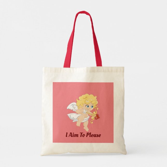 Niedliches Cupid Tote Bag Tragetasche (Rückseite)