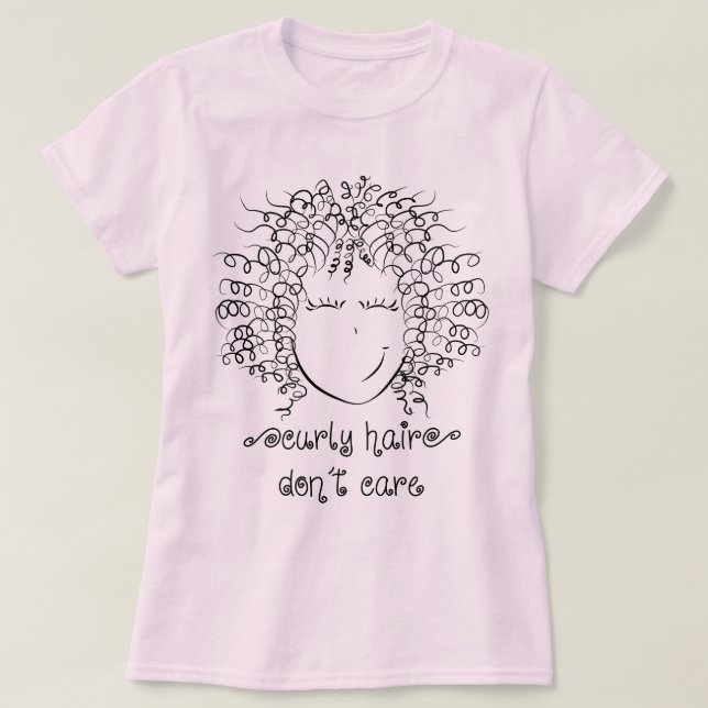 NIEDLICHES Curly Hair Keine Sorge T-Shirt (Design vorne)