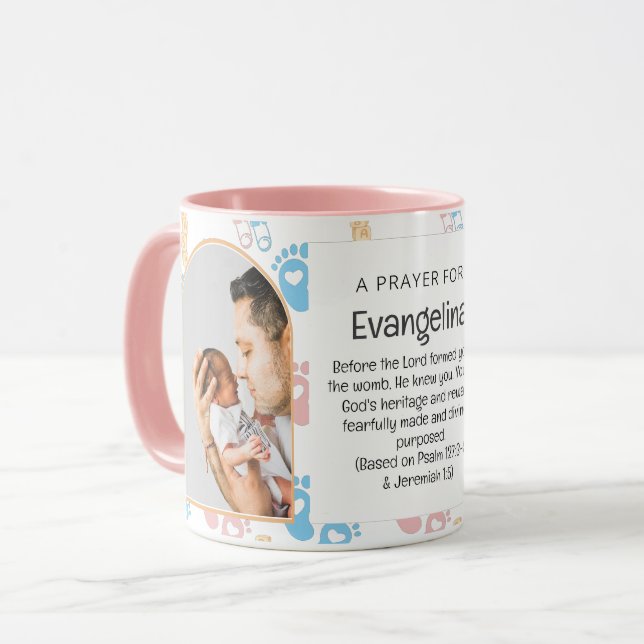 Niedliches Custom Baby Girl Christlich Souvenir Zw Tasse (Vorderseite Links)