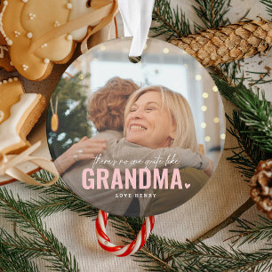 Niedliches Custom Foto Keepake GRANDMA Geschenk Ornament