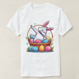 Niedliches Dabbing Bunny Design Osterfeiertag Gesc T-Shirt