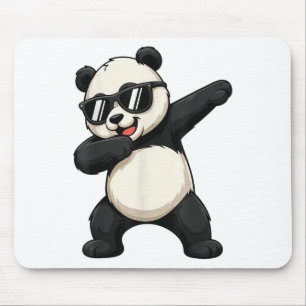 Niedliches Dabbing Panda Bären Outfit Junge Männer Mousepad
