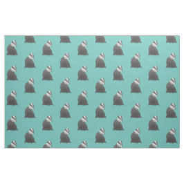 Niedliches Dachs-Muster Stoff