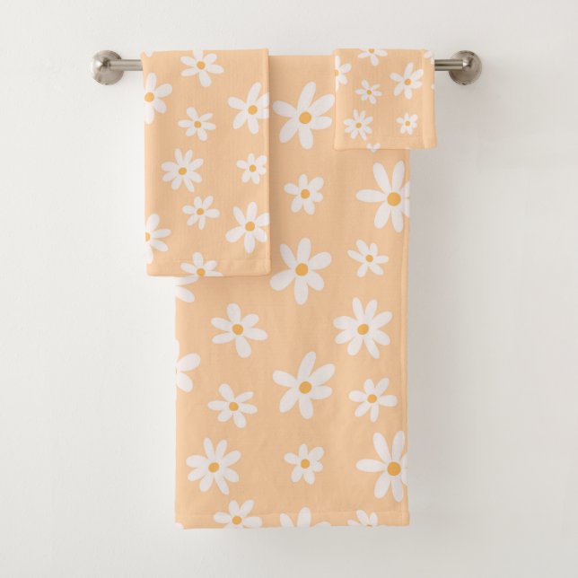 Niedliches Daisy Blume Muster Badhandtuch Set (Insitu)
