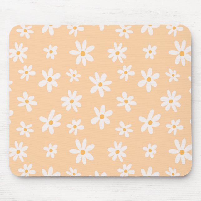 Niedliches Daisy Blume Muster Mousepad (Vorne)