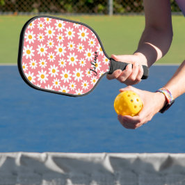 Niedliches Daisy-Muster-Paddel Pickleball Schläger