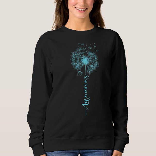 Niedliches Dandelion Sprichwort Astrologie Blume Z Sweatshirt (Vorderseite)
