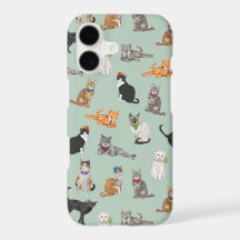 Niedliches Dapper Katzen-Muster