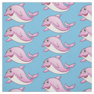 Niedliches Delphin-Gewebe Stoff