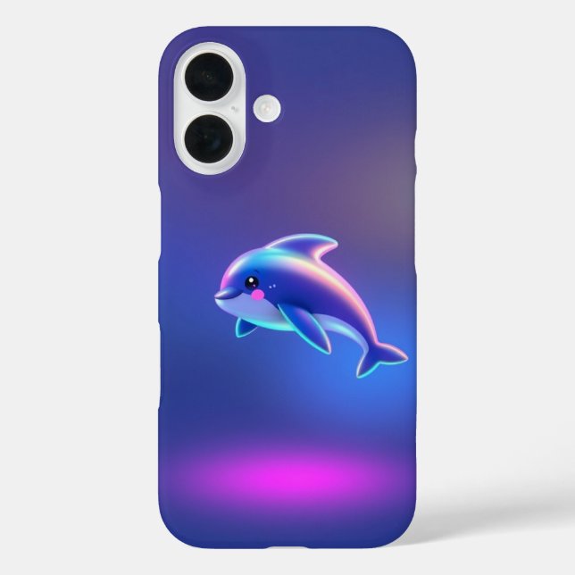 Niedliches Delphin iPhone Case - Schutzhandy (Rückseite)