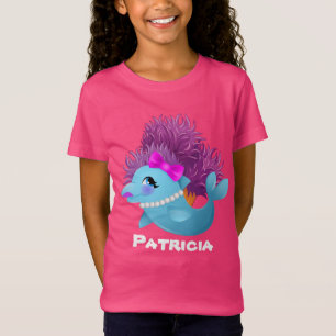 Niedliches Delphin Strandtier Name T - Shirt