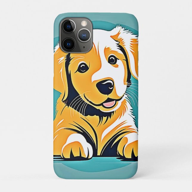 Niedliches Design der Puppy Art Case-Mate iPhone Hülle (Rückseite)