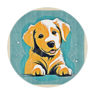 Niedliches Design der Puppy Art Schneidebrett