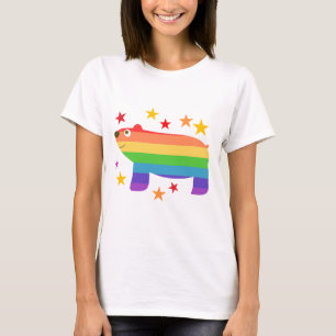 Niedliches Design des Rainbow-Bären-Symbol T-Shirt