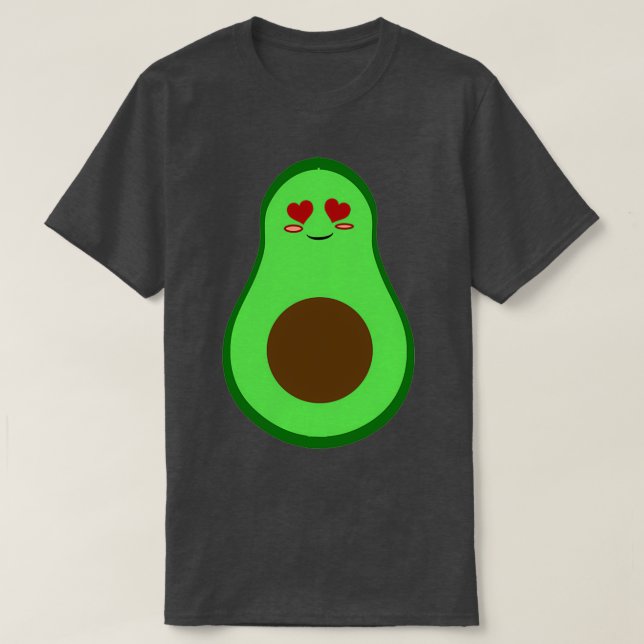 Niedliches Design eines Avocados mit den Augen der T-Shirt (Design vorne)