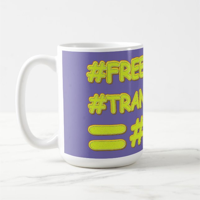 niedliches Design "FRIEDENSFORMULA EQUATION". Jetz Kaffeetasse (Links)