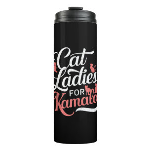 Niedliches Design - Katzen Ladys für Kamala mit Ka Thermosbecher