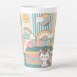 niedliches Design mit Kindermotiv Milchtasse