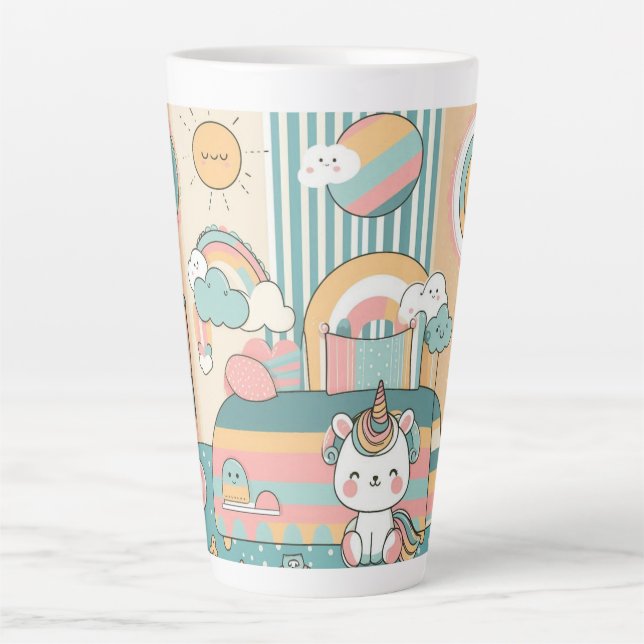 niedliches Design mit Kindermotiv Milchtasse (Vorderseite)