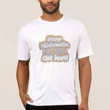 niedliches Design mit "Stopp Misinformation". Jetz
