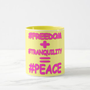 niedliches Design "PEACE EQUATION". Jetzt kaufen Tasse