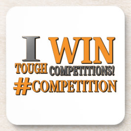 niedliches Design: "TOUGH COMPETITIONS". Jetzt kau Getränkeuntersetzer
